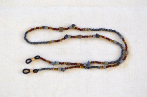 BILI EYEWEAR LANYARDS Red with smokey cube + gunmetal
