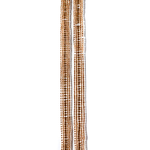 BILI ROSE GOLD on white elastic